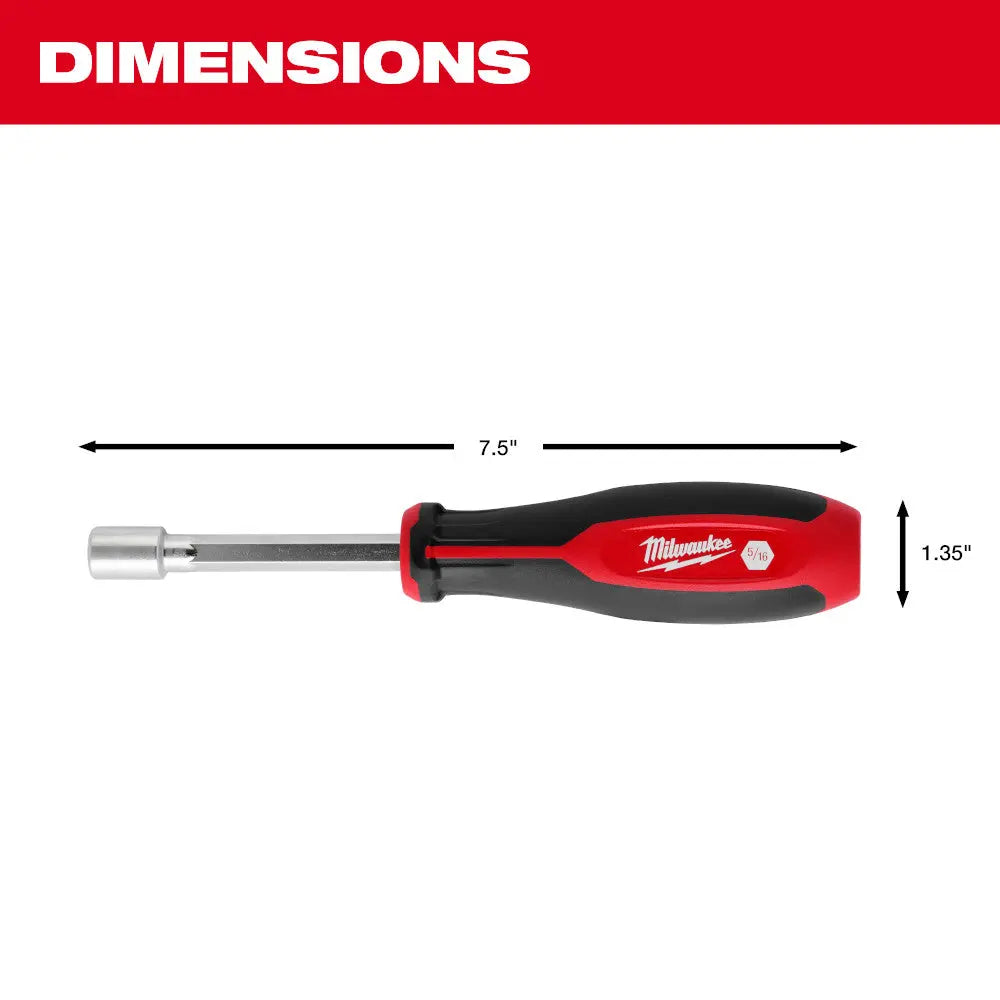 Milwaukee 48-22-2547 - 7pc SAE HollowCore™ Magnetic Nut Driver Set - Wise Line Tools