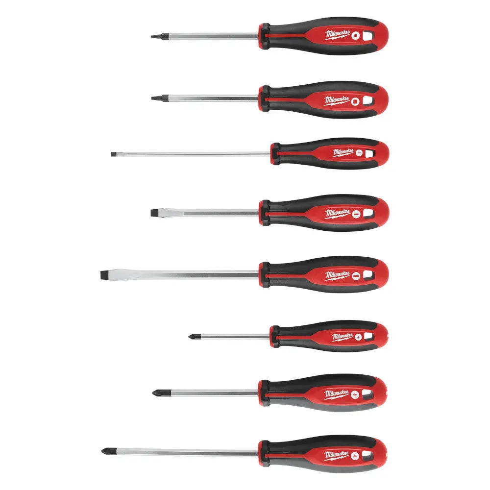 Milwaukee 48-22-2718 - 8pc Screwdriver Kit w/ Square - Wise Line Tools