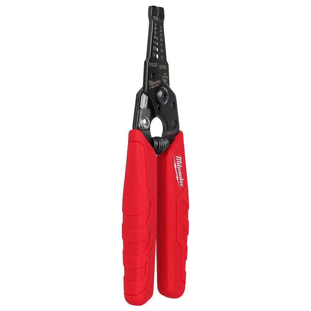 Milwaukee 48-22-3044 - 10-24 AWG Compact Comfort Grip Wire Stripper & Cutter - Wise Line Tools