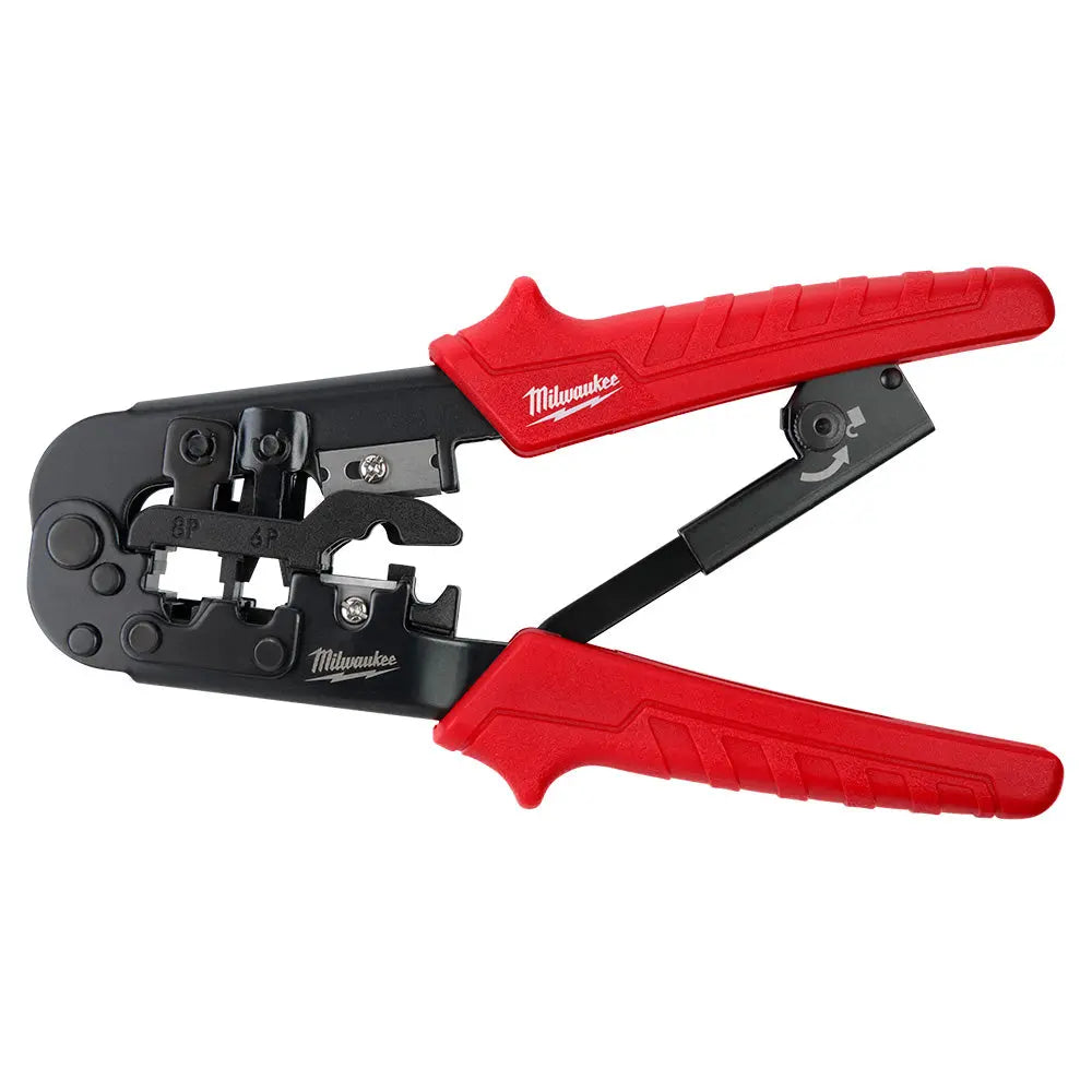 Milwaukee 48-22-3076 - Ratcheting Modular Crimper & Stripper - Wise Line Tools