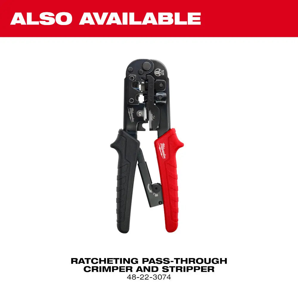Milwaukee 48-22-3076 - Ratcheting Modular Crimper & Stripper - Wise Line Tools