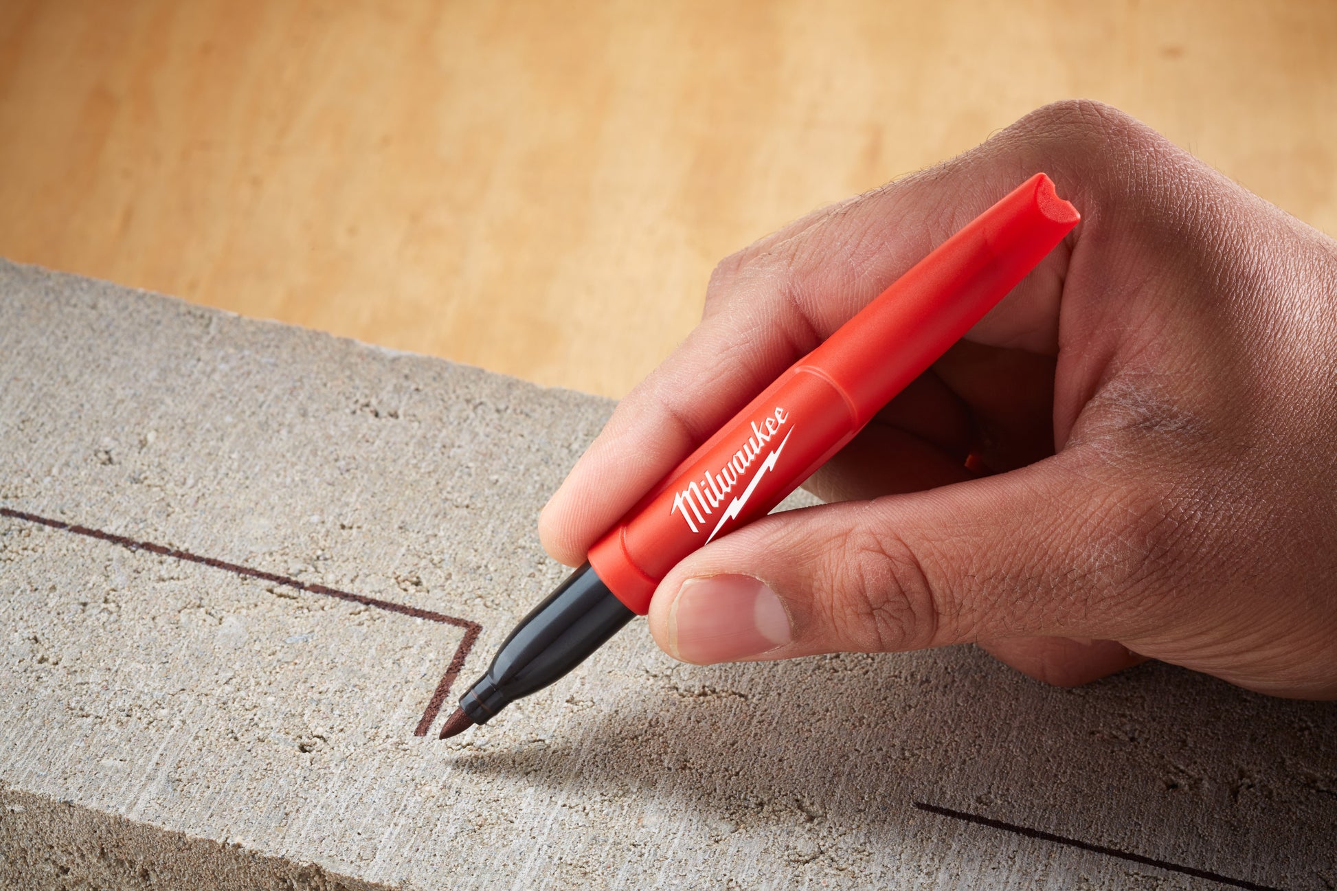 Milwaukee 48-22-3100 - INKZALL™ Black Fine Point Marker - Wise Line Tools