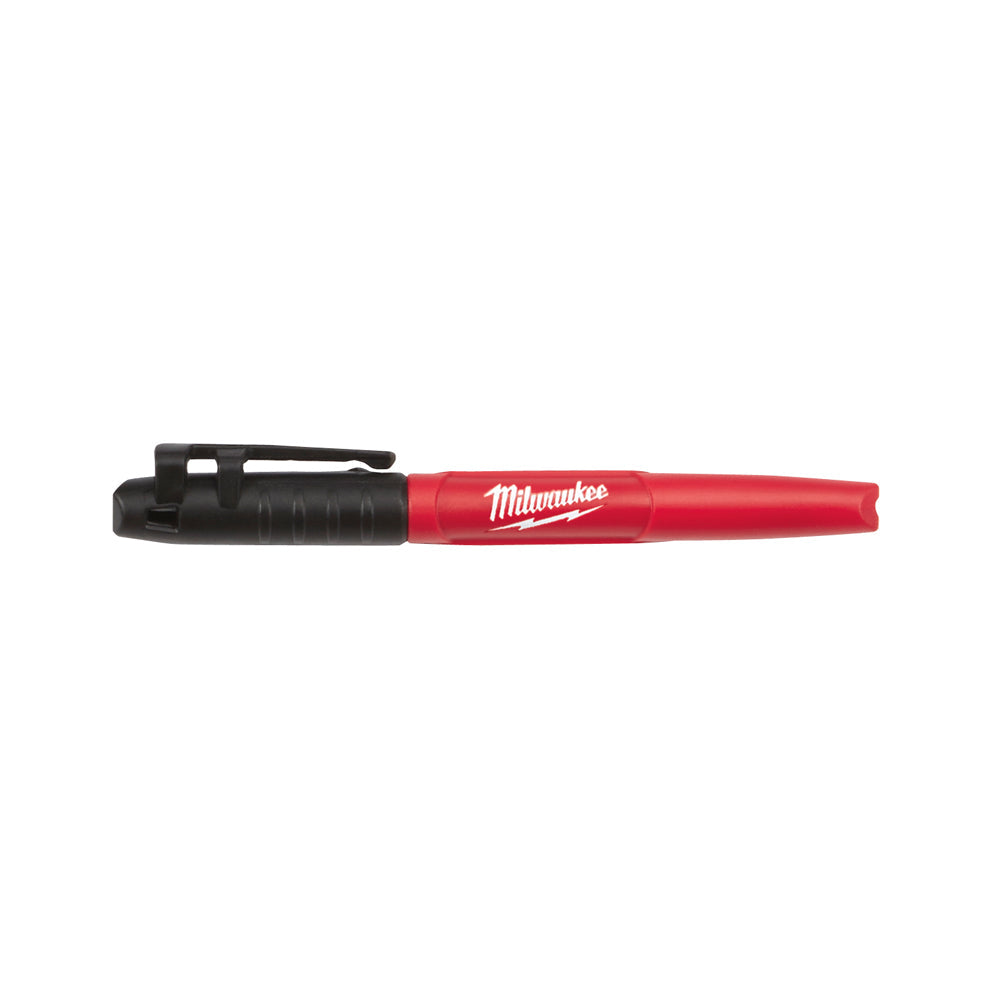Milwaukee 48-22-3104 - INKZALL™ Fine Point Black Marker (4 Pack) - Wise Line Tools