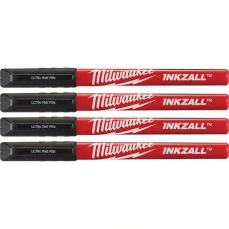 Milwaukee 48-22-3164 - 4 pk INKZALL™ Black Ultra Fine Point Pens - Wise Line Tools