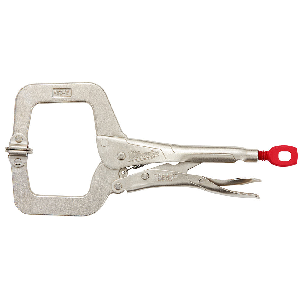 Milwaukee 48-22-3521 - 11 in. TORQUE LOCK™ Locking C-Clamp With Swivel Jaws - Wise Line Tools