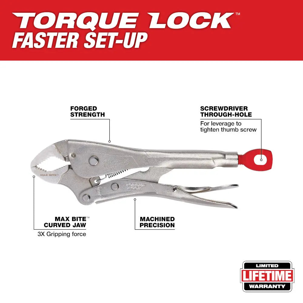 Milwaukee 48-22-3695 - 5Pc TORQUE LOCK™ Locking Pliers Kit - Wise Line Tools