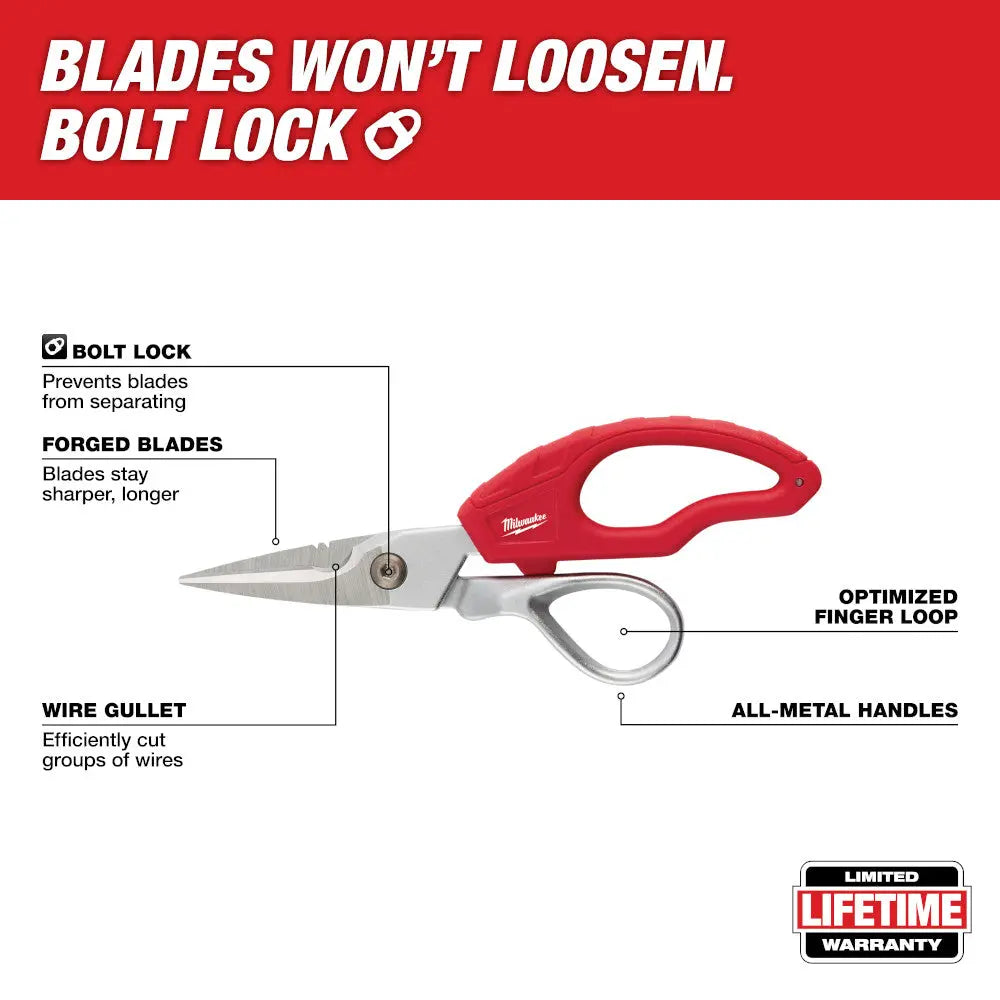 Milwaukee 48-22-4045 - Electrician Snips - Wise Line Tools