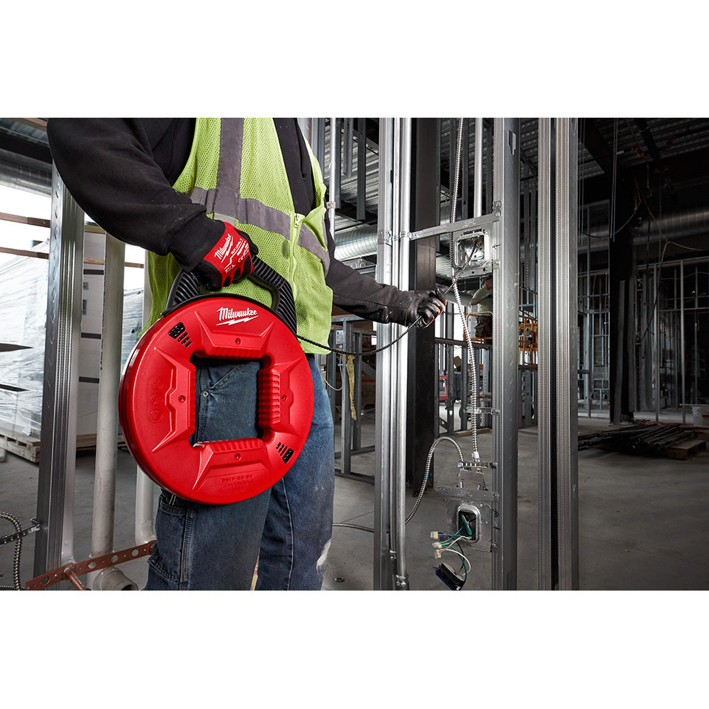Milwaukee 48-22-4192 - 50 Ft. Polyester Fish Tape w/ Flexible Metal Leader - Wise Line Tools