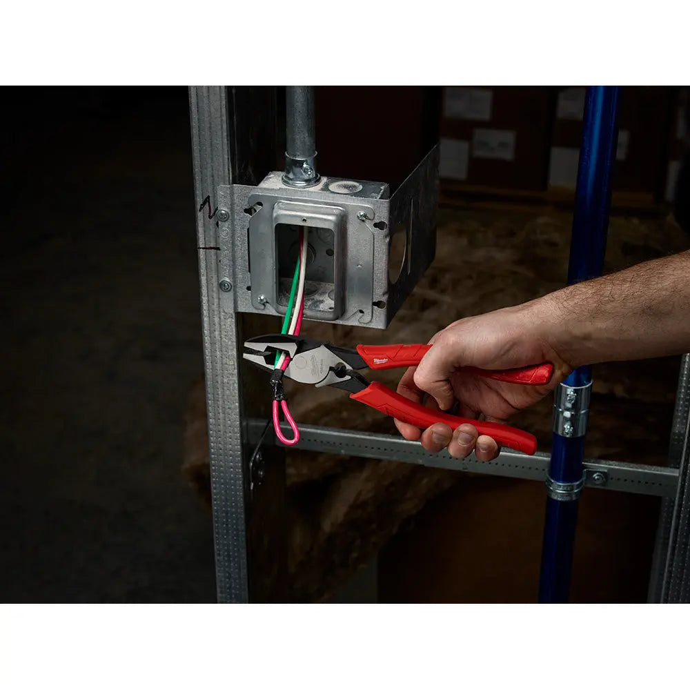 Milwaukee 48-22-6100 - 9 in. High Leverage Lineman's Pliers w/ Crimper - Wise Line Tools