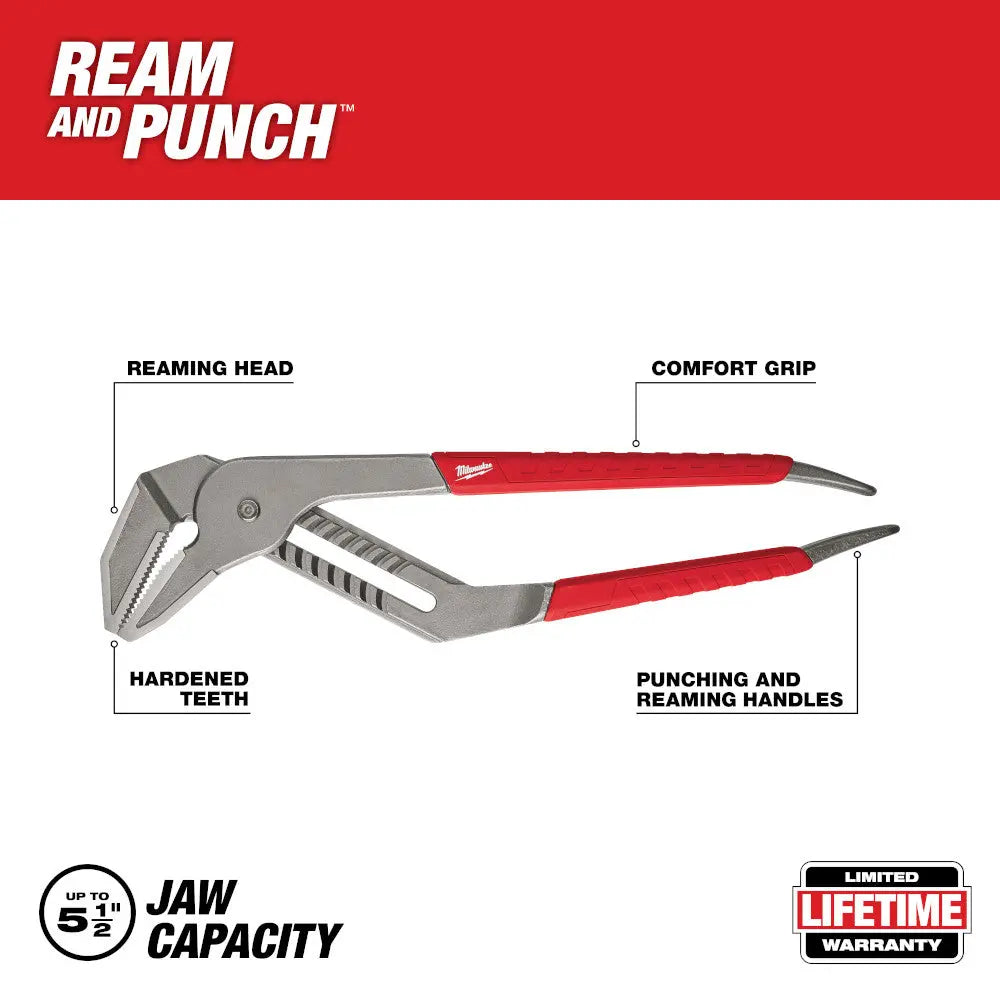 Milwaukee 48-22-6320 - 20 in. Straight-Jaw Pliers - Wise Line Tools