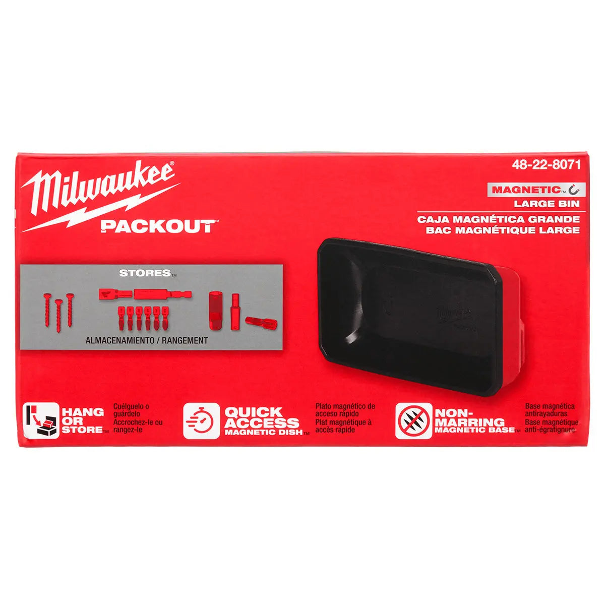 Milwaukee 48-22-8071 - PACKOUT™ Large Magnetic Bin - Wise Line Tools