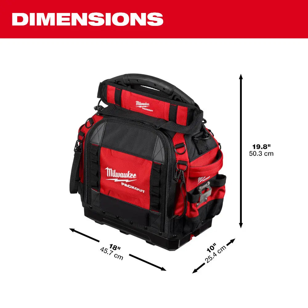 Milwaukee 48-22-8316 - PACKOUT™ 15" Structured Tool Bag - Wise Line Tools
