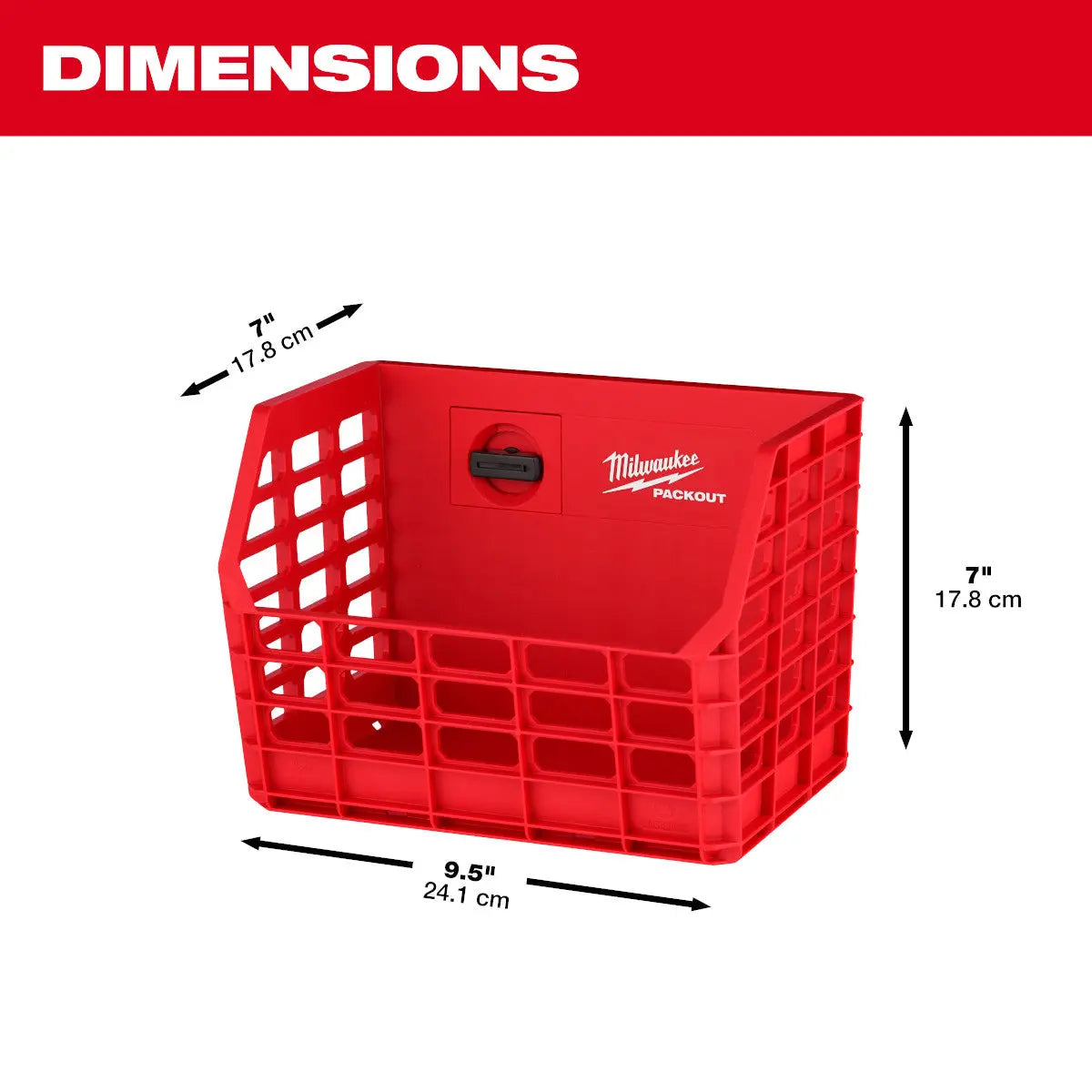Milwaukee 48-22-8342 - PACKOUT™ Compact Wall Basket - Wise Line Tools