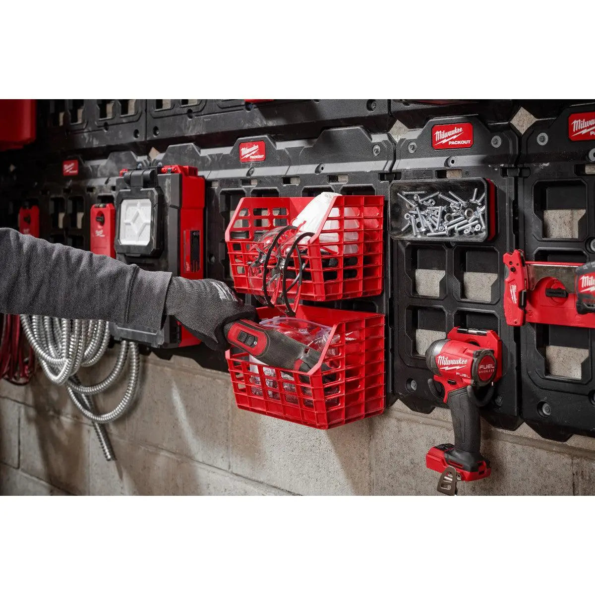 Milwaukee 48-22-8342 - PACKOUT™ Compact Wall Basket - Wise Line Tools