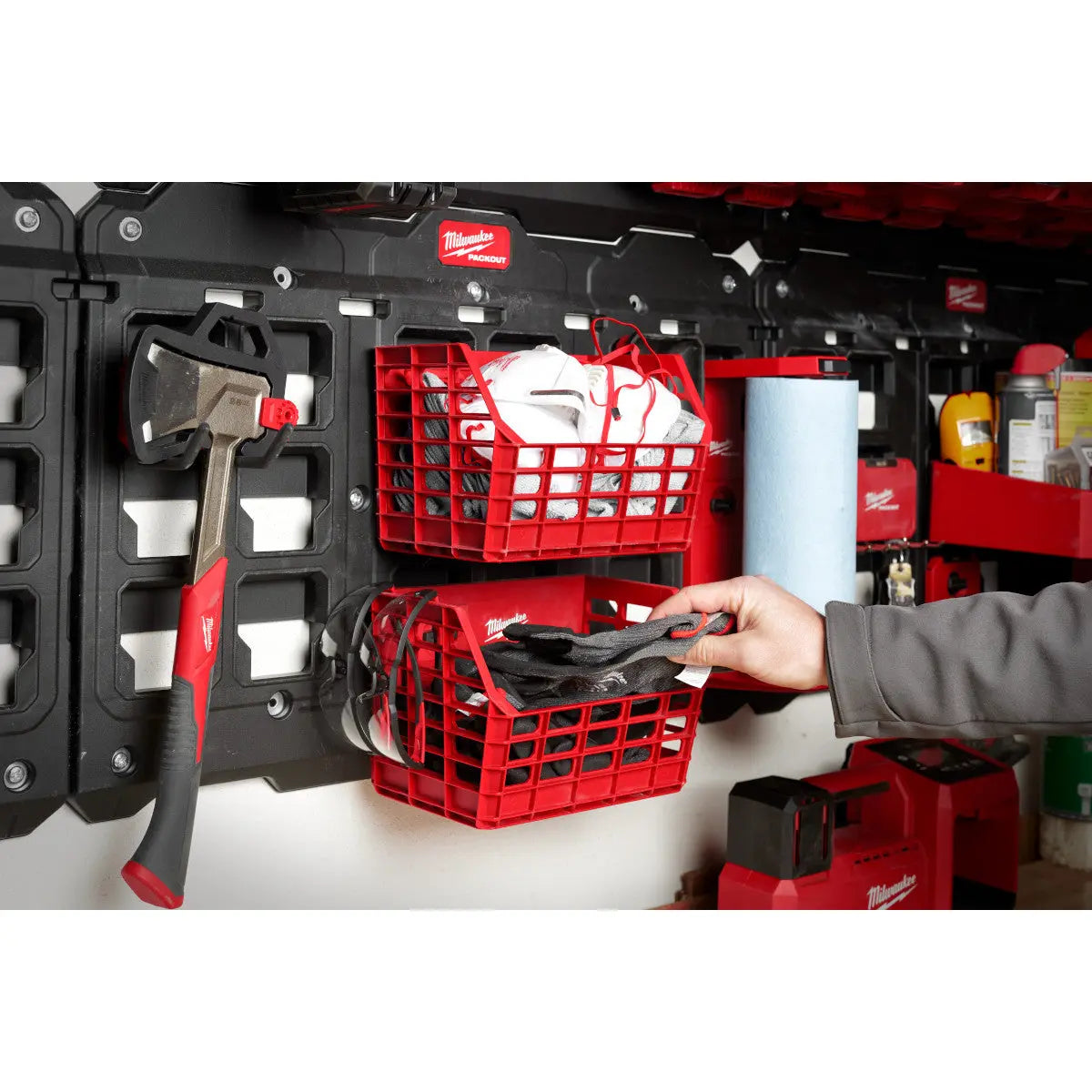 Milwaukee 48-22-8342 - PACKOUT™ Compact Wall Basket - Wise Line Tools