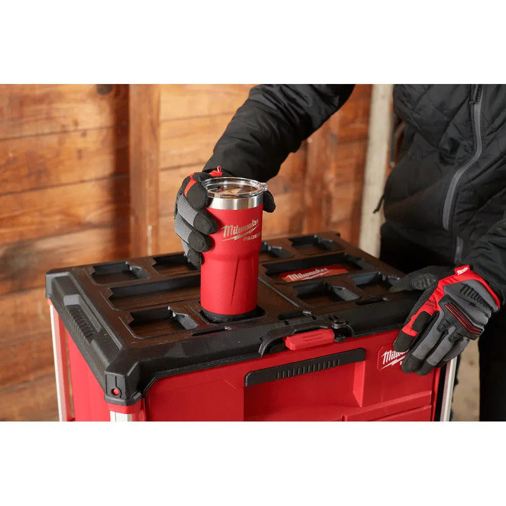 Milwaukee 48-22-8392B - PACKOUT™ 20oz Tumbler - Black - Wise Line Tools