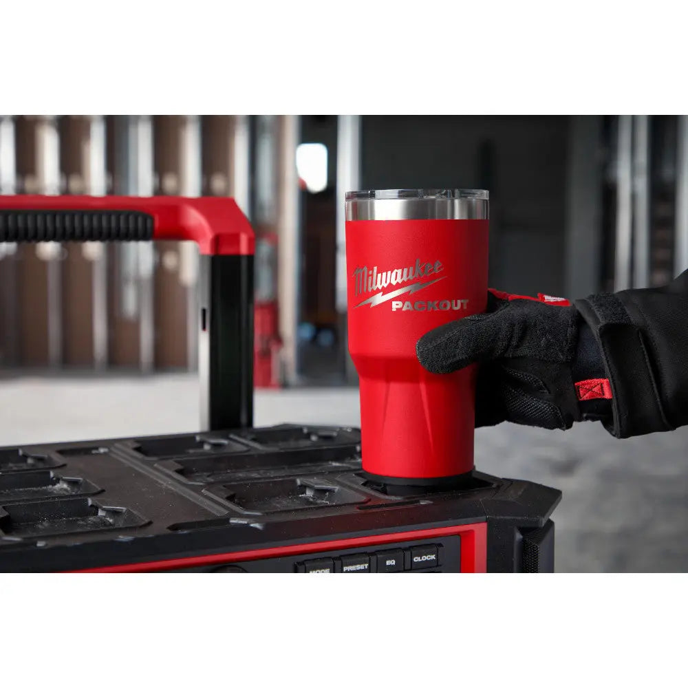 Milwaukee 48-22-8393B - PACKOUT™ 30oz Tumbler - Black - Wise Line Tools
