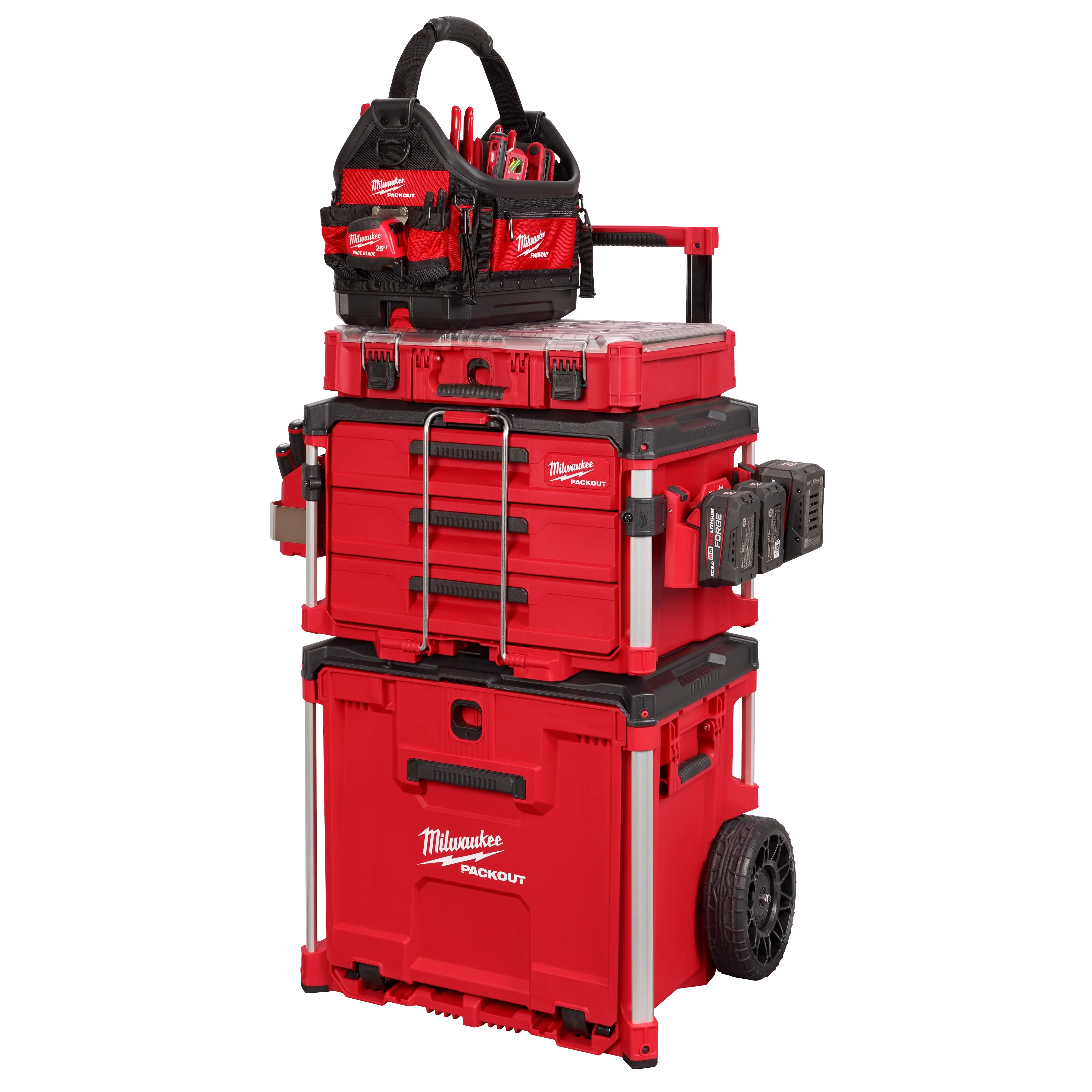 Milwaukee - 48-22-8420 - PACKOUT™ Rolling Drawer Tool Box MILWAUKEE