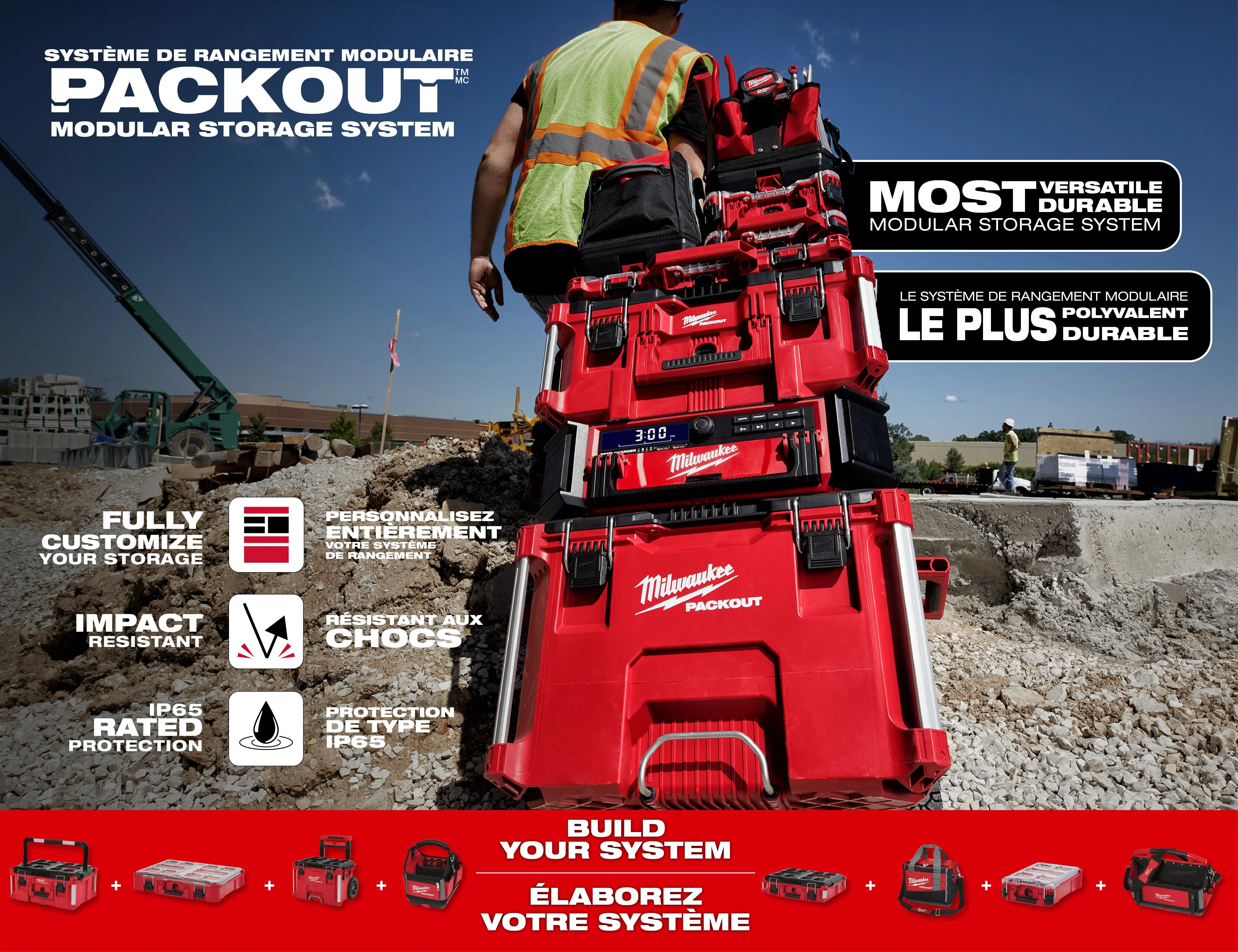 Milwaukee 48-22-8420- PACKOUT™ Rolling Drawer Tool Box MILWAUKEE