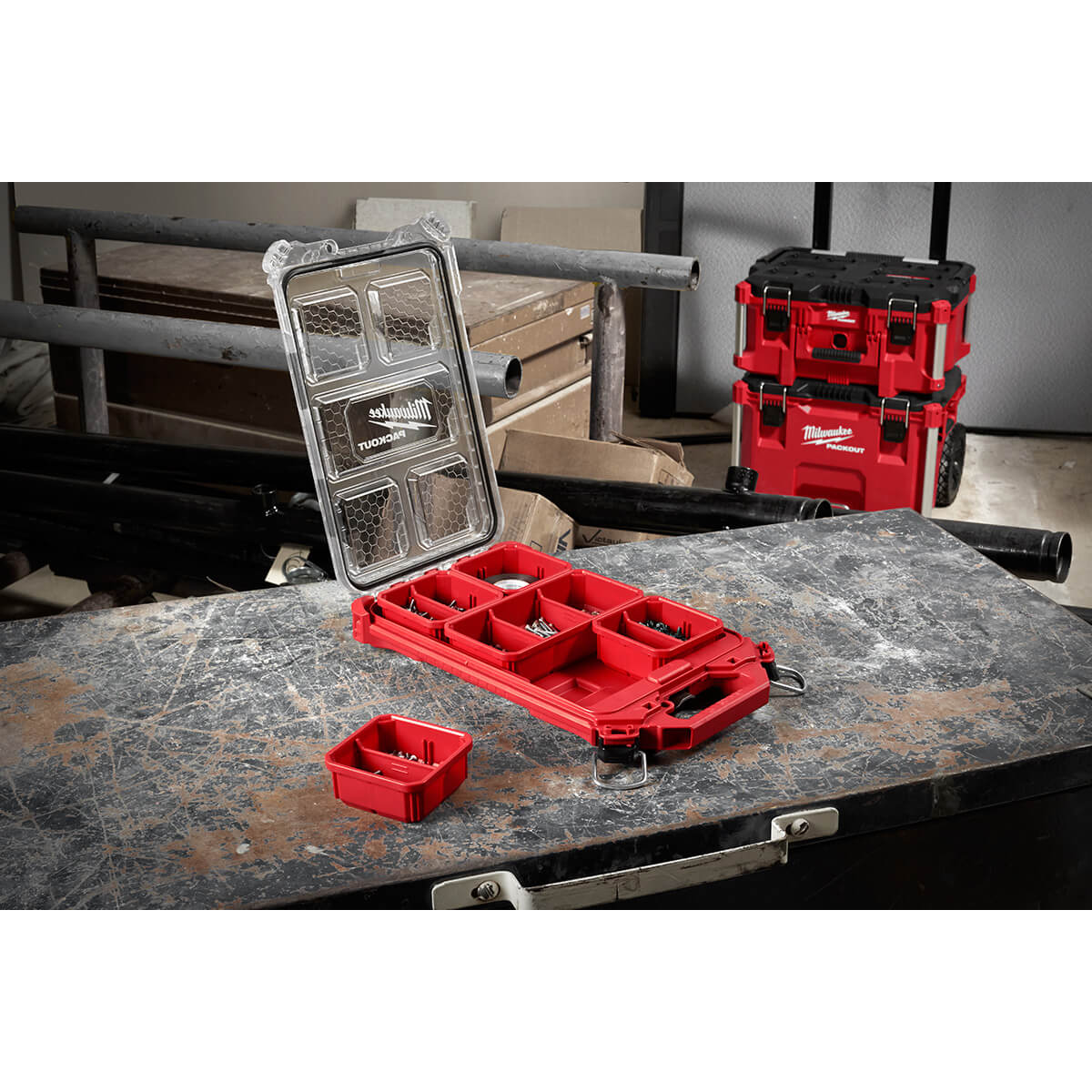 Milwaukee 48-22-8436 - PACKOUT™ Compact Low-Profile Organizer - Wise Line Tools
