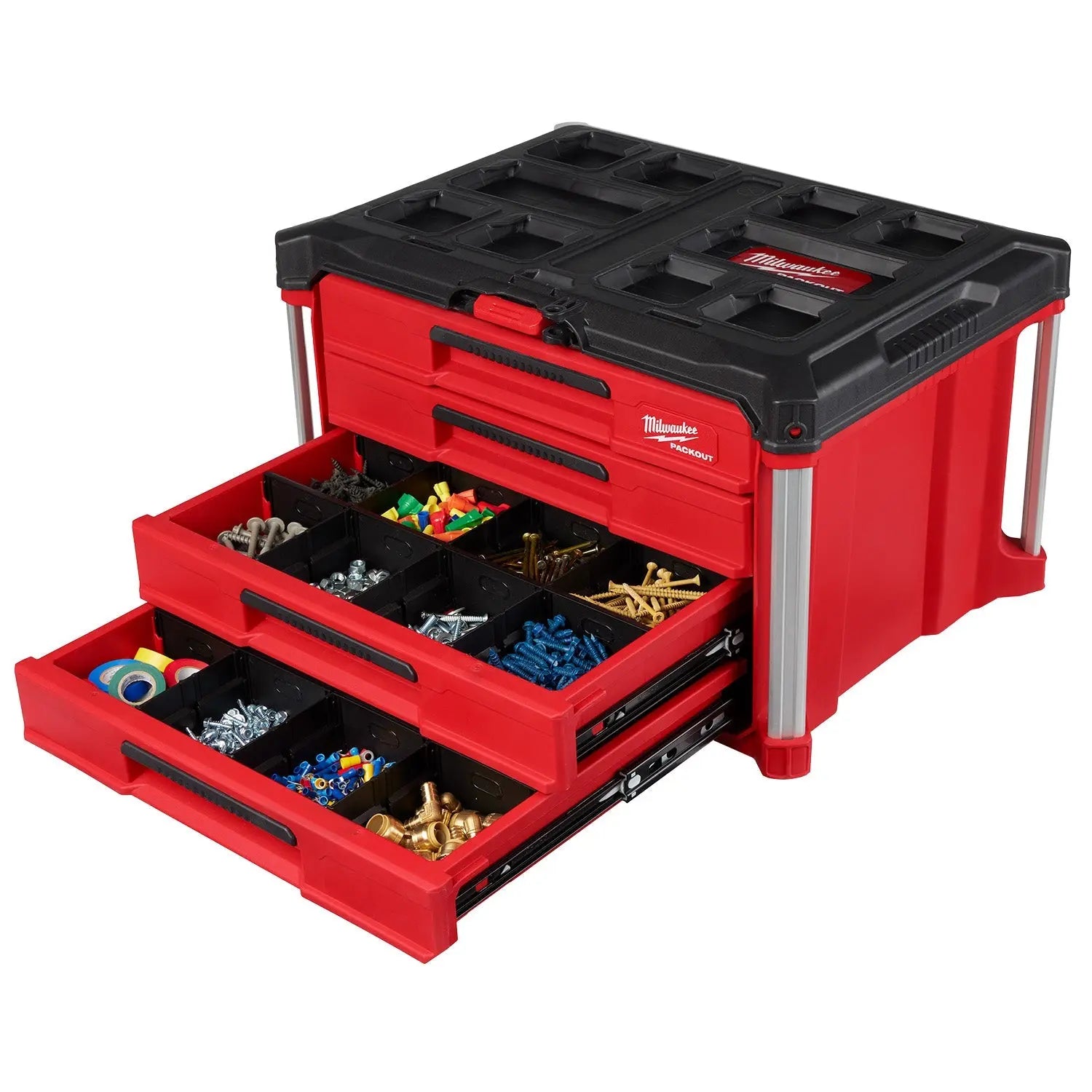 Milwaukee 48-22-8444 - PACKOUT™ 4-Drawer Tool Box - Wise Line Tools