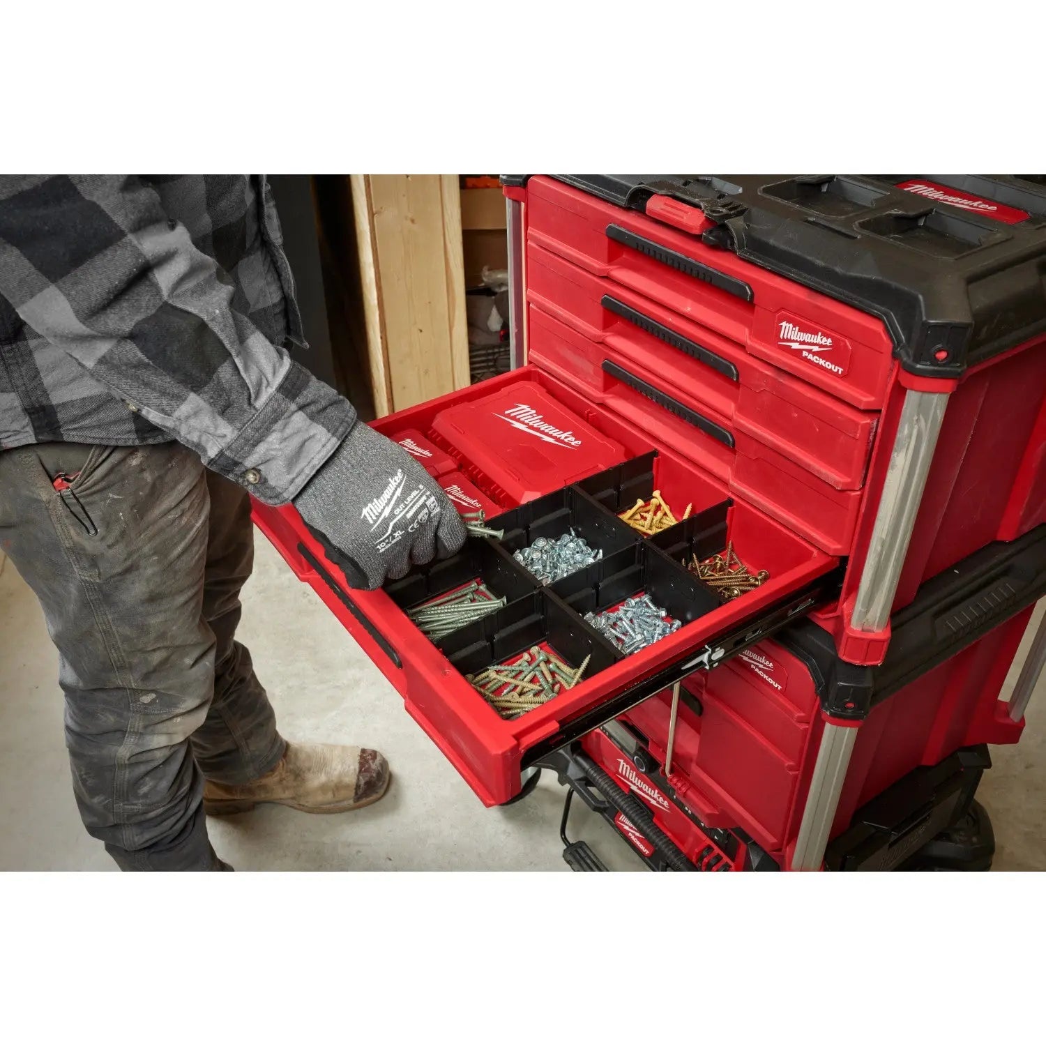 Milwaukee 48-22-8444 - PACKOUT™ 4-Drawer Tool Box - Wise Line Tools