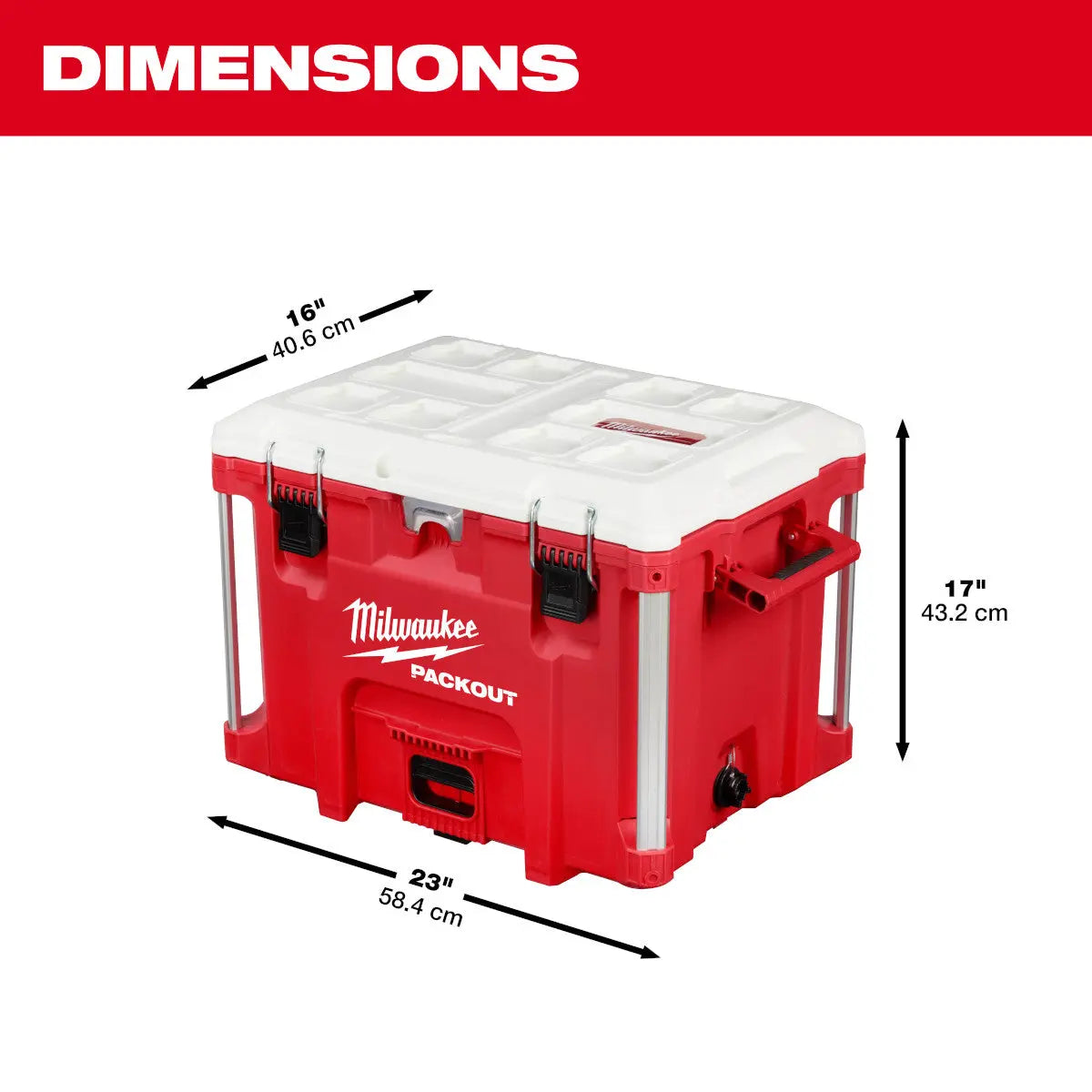 Milwaukee 48-22-8462 - PACKOUT™ 40QT XL Cooler - Wise Line Tools