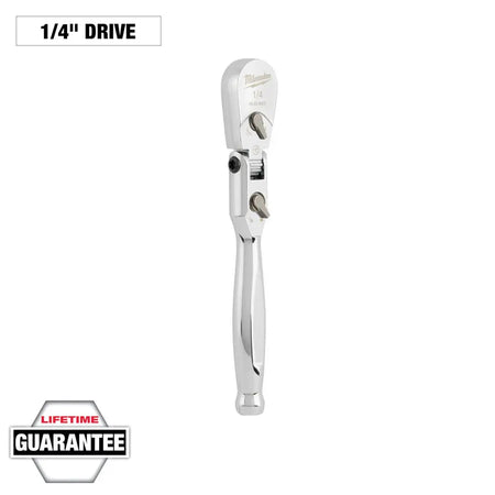 Milwaukee 48-22-9007 - 1/4" Drive 6" Flex Head Ratchet - Wise Line Tools