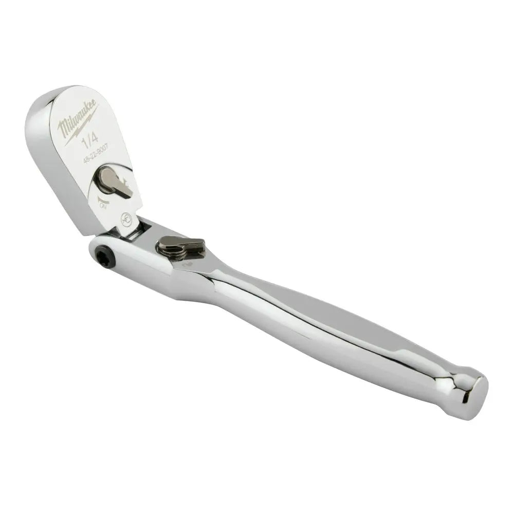 Milwaukee 48-22-9007 - 1/4" Drive 6" Flex Head Ratchet - Wise Line Tools