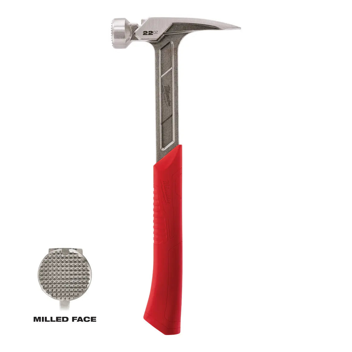 Milwaukee 48-22-9022 - 22 oz Milled Face Framing Hammer - Wise Line Tools