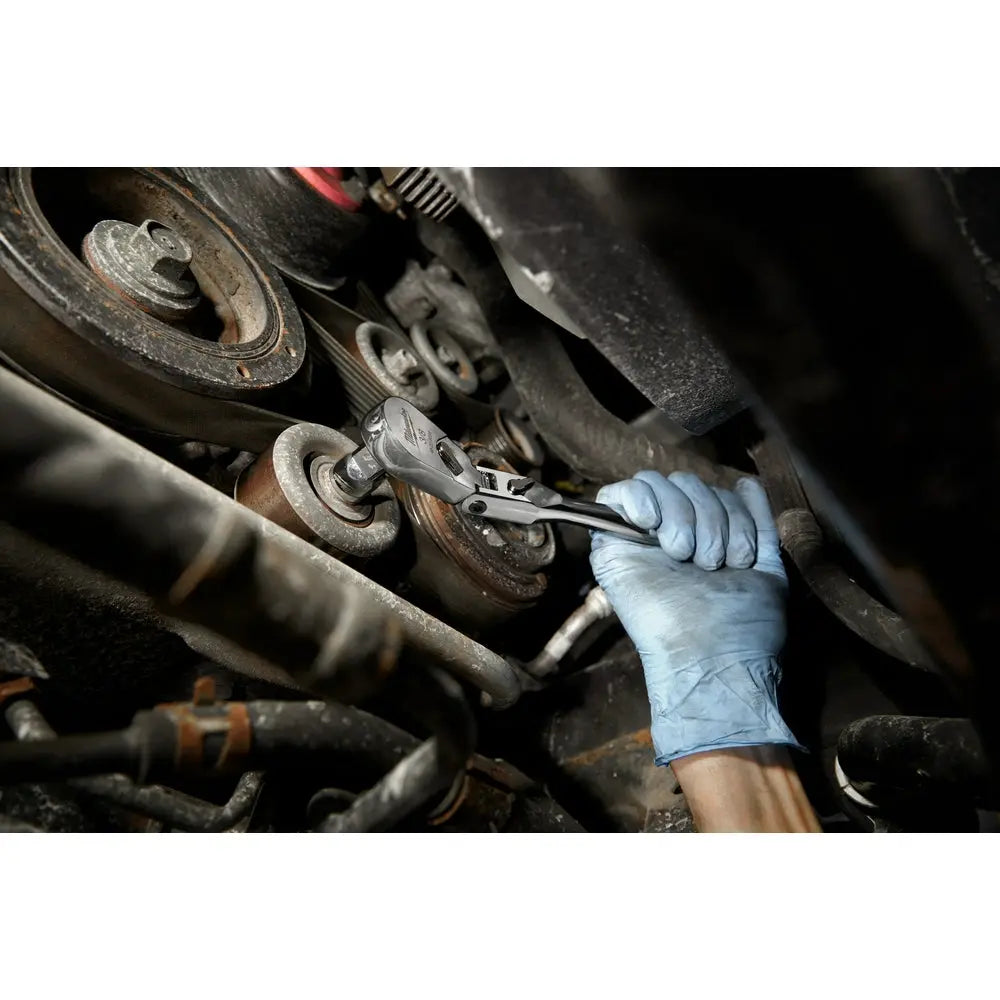 Milwaukee 48-22-9039 - 3/8" Drive 9" Flex Head Ratchet - Wise Line Tools