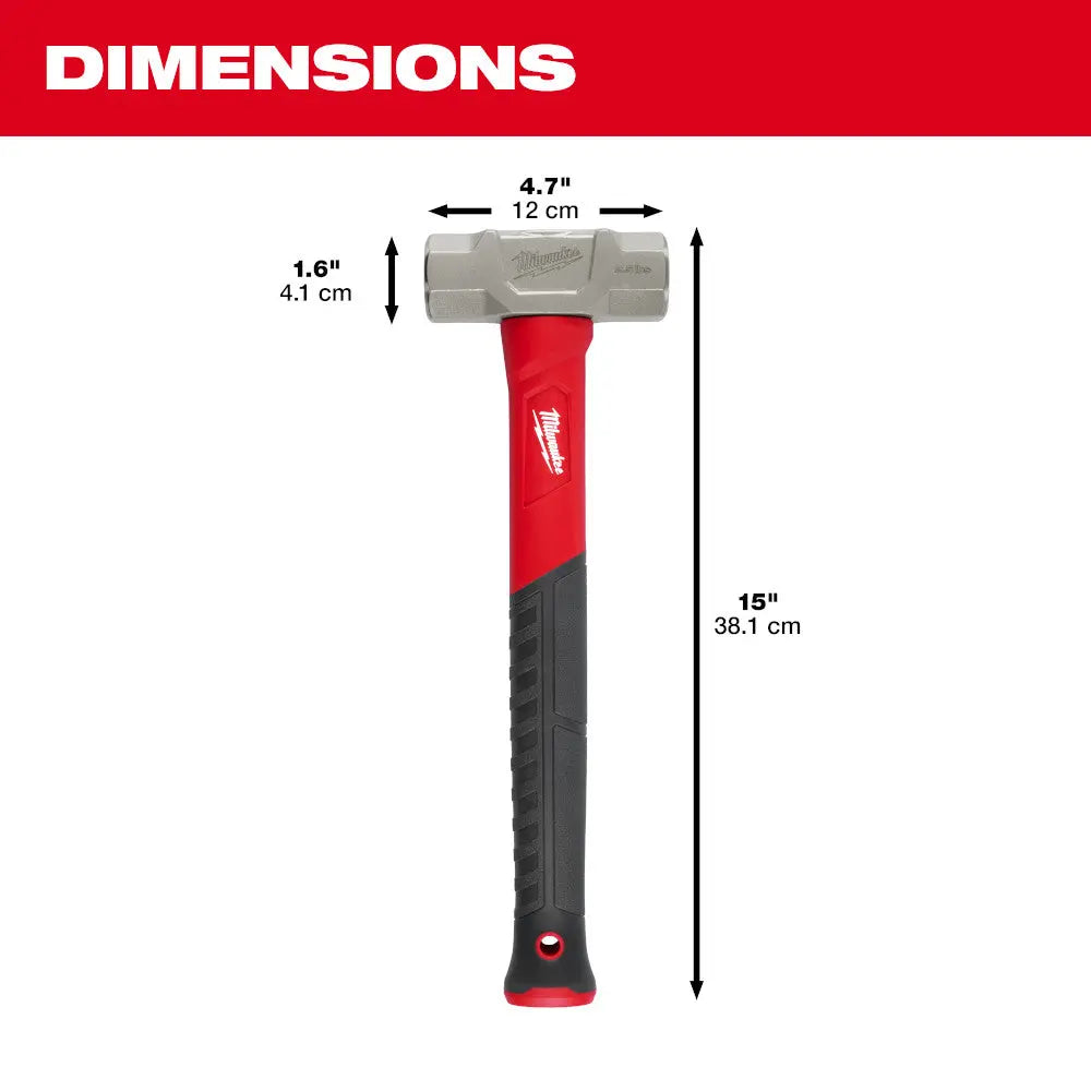 Milwaukee 48-22-9312 - 2.5lb Fiberglass Engineer Hammer - Wise Line Tools