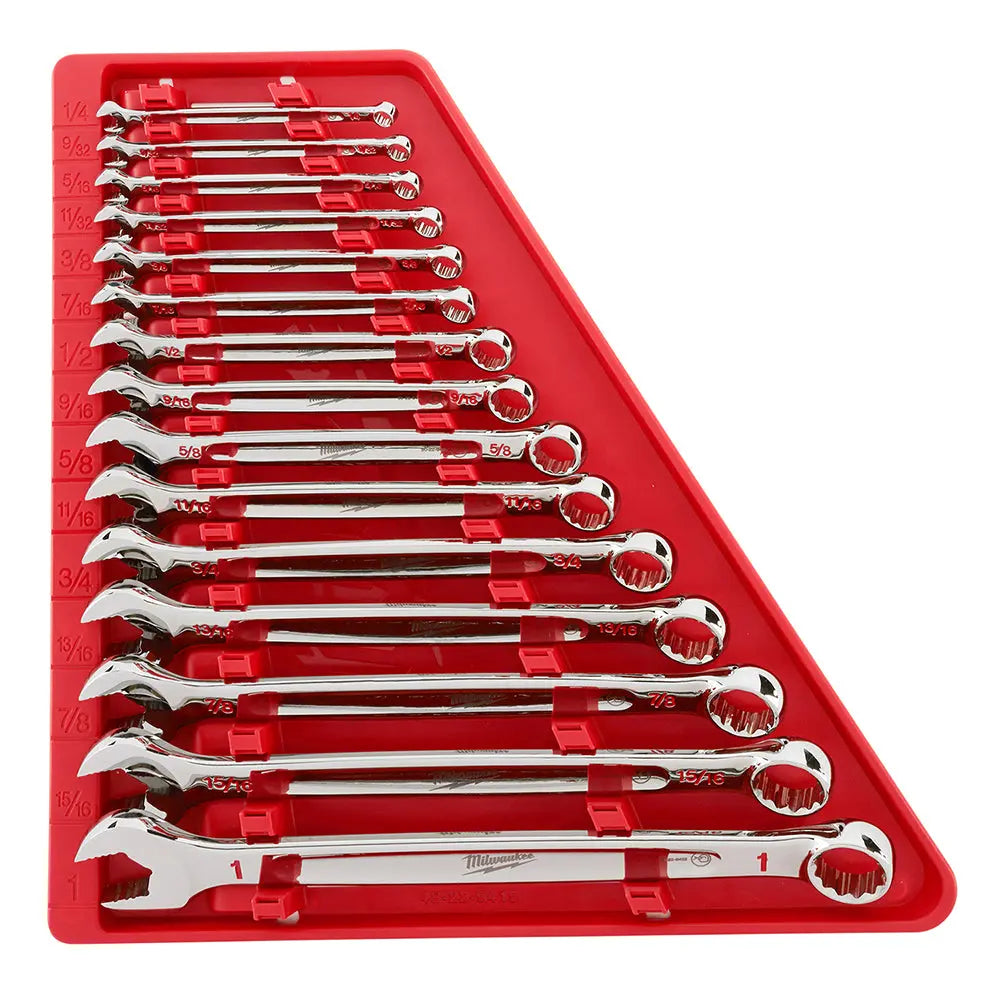 Milwaukee 48-22-9415 - 15-Piece Combination Wrench Set - SAE - Wise Line Tools