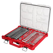 Milwaukee 48-22-9486 - 1/4 in. & 3/8 in. 106 Pc. Ratchet and Socket Set in PACKOUT™ - SAE & Metric - Wise Line Tools