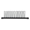 Milwaukee 48-22-9505 - 10pc 3/8 in. Metric Deep Well Sockets with FOUR FLAT™ Sides