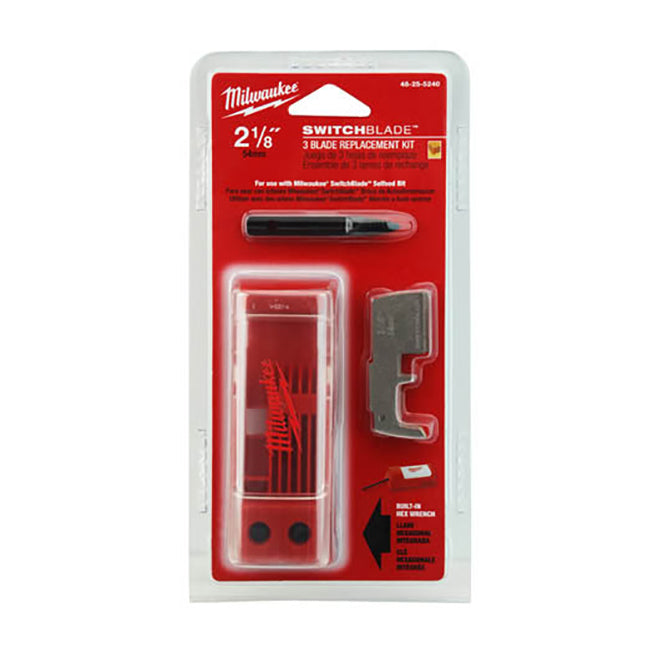 Milwaukee 48-25-5240 - Milwaukee 48-25-5240 2-1/8" Switchblade 3 Blade Replacement Kit (View 1)