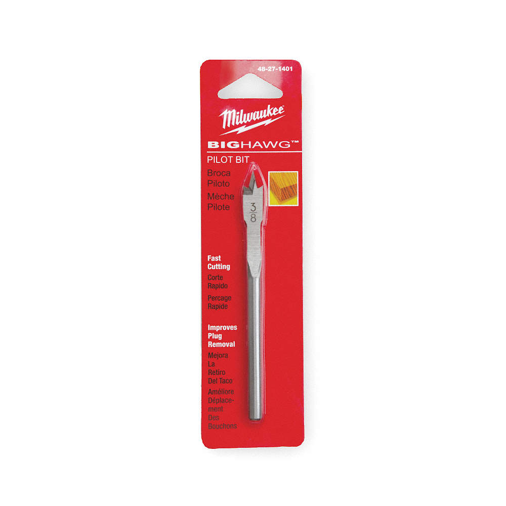 Milwaukee 48-27-1401 - BIG HAWG™ with Carbide Teeth Clean Wood Pilot Bit - Wise Line Tools