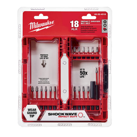Milwaukee 48-32-4018 - SHOCKWAVE™ 18-teiliges Schlagbohr- und Antriebsset