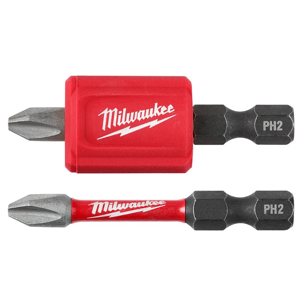 Milwaukee 48-32-4550 - SHOCKWAVE Impact Duty™ Magnetic Attachment and PH2 Bit Set - 3PC - Wise Line Tools