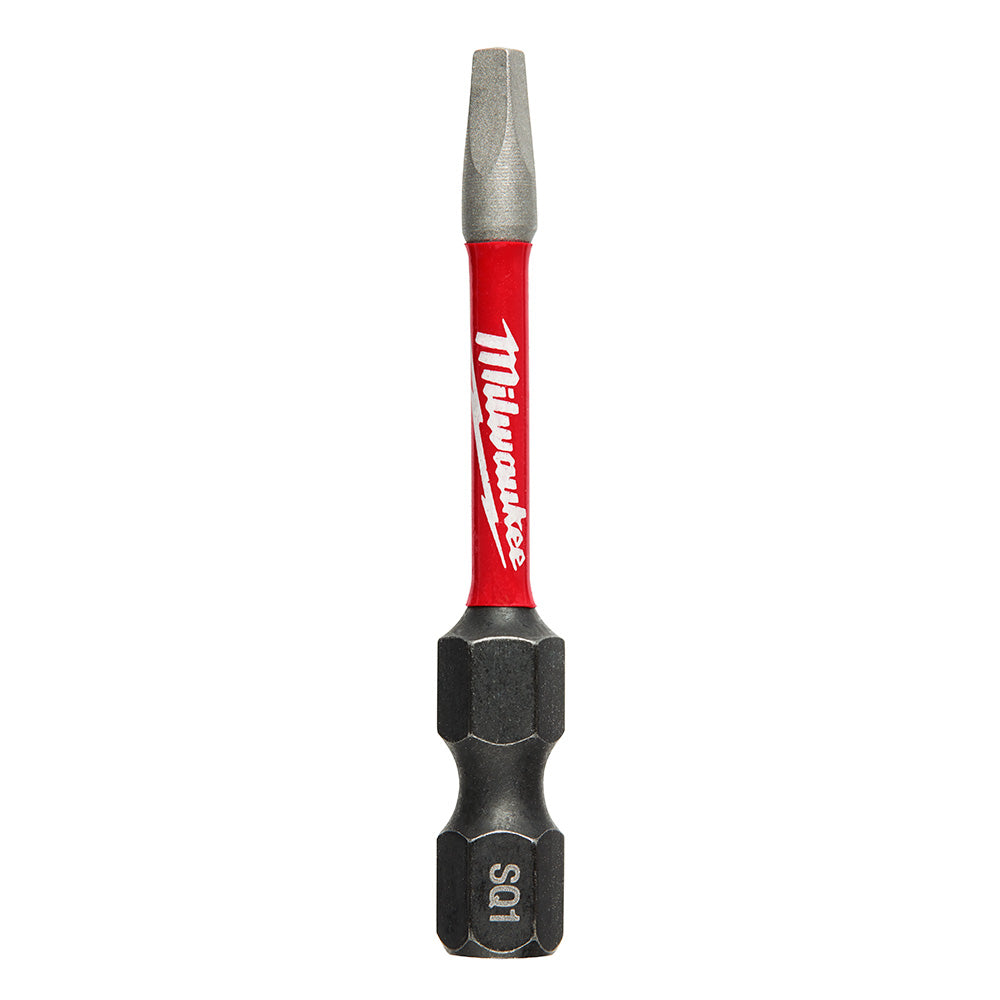 Milwaukee 48-32-4771 - SHOCKWAVE™ 2 in. Impact Square Recess #1 Power Bits - Wise Line Tools
