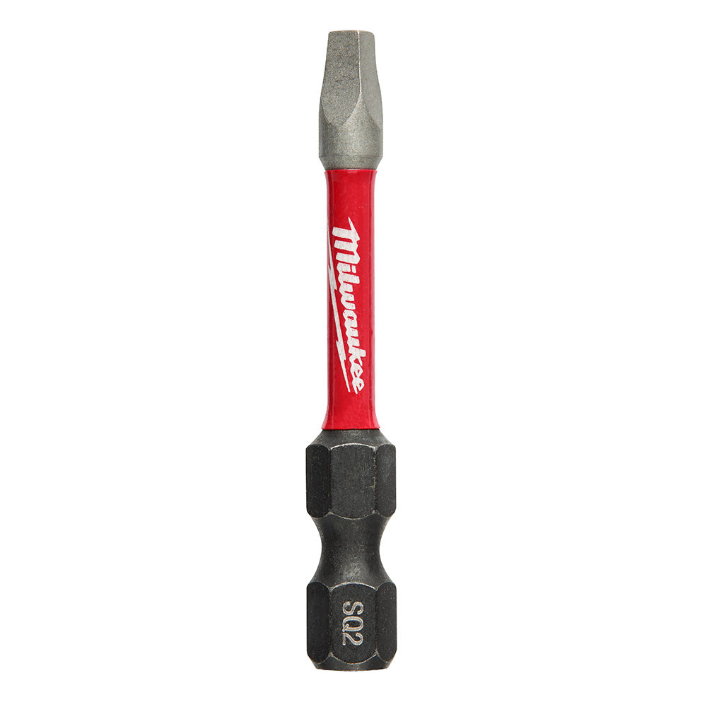 Milwaukee 48-32-4772 - SHOCKWAVE™ 2” Impact Square Recess #2 Power Bits - Wise Line Tools