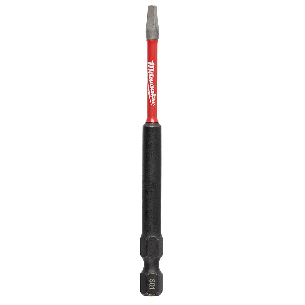 Milwaukee 48-32-4794 - SHOCKWAVE™ 3-1/2” Impact Square Recess #1 Power Bits - Wise Line Tools