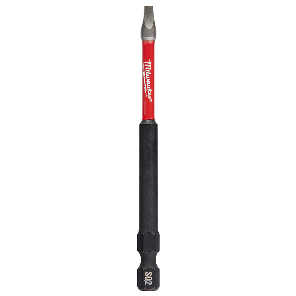 Milwaukee 48-32-4795 - SHOCKWAVE™ 3-1/2” Impact Square Recess #2 Power Bits - Wise Line Tools