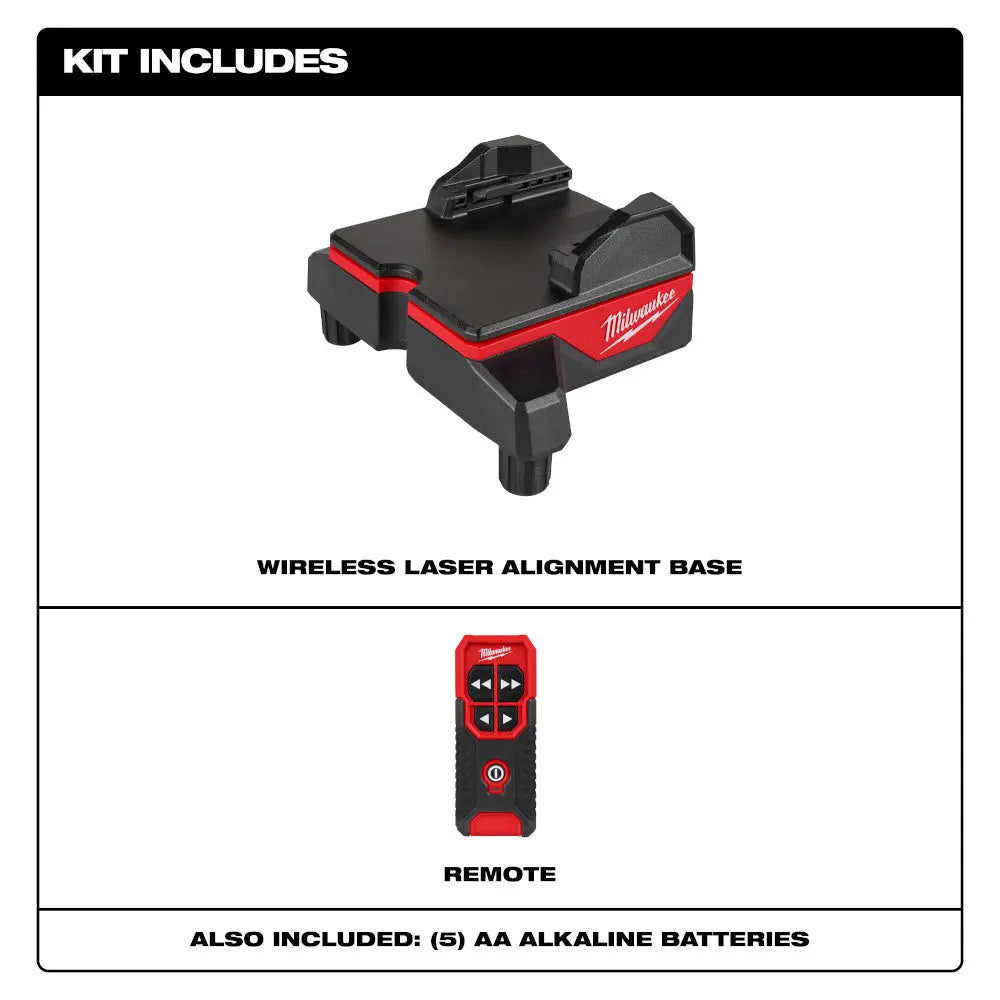 Milwaukee 48-35-1314 - Wireless Laser Alignment Base w/ Remote - Wise Line Tools