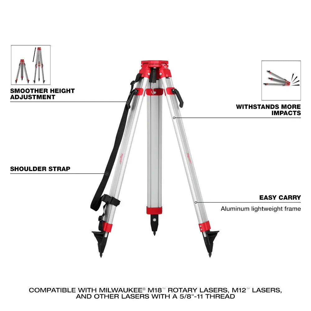 Milwaukee 48-35-3700 - Rotary Laser Tripod - Wise Line Tools