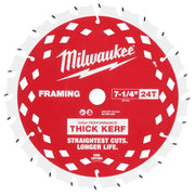 Milwaukee 48-41-0740 - 7-1/4" 24T Thick Kerf Framing Circular Saw Blades Bulk 10 - Wise Line Tools