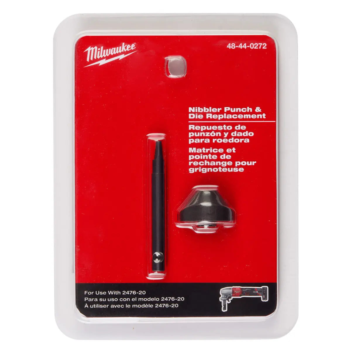 Milwaukee 48-44-0272 - M12 FUEL™ 16 Ga Nibbler Punch & Die Set - Wise Line Tools