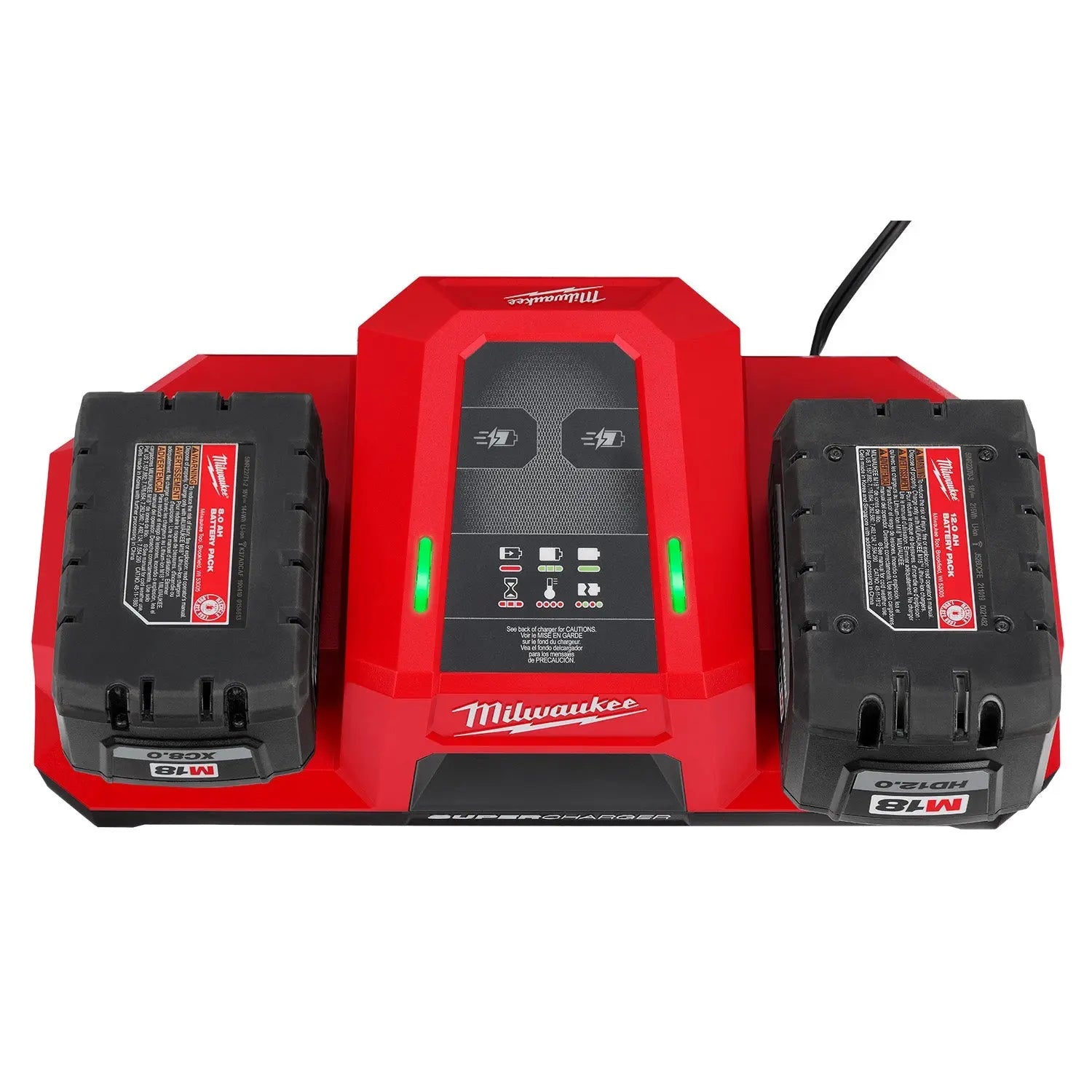 Milwaukee 48-59-1815 - M18™ Dual Bay Simultaneous Super Charger - Wise Line Tools