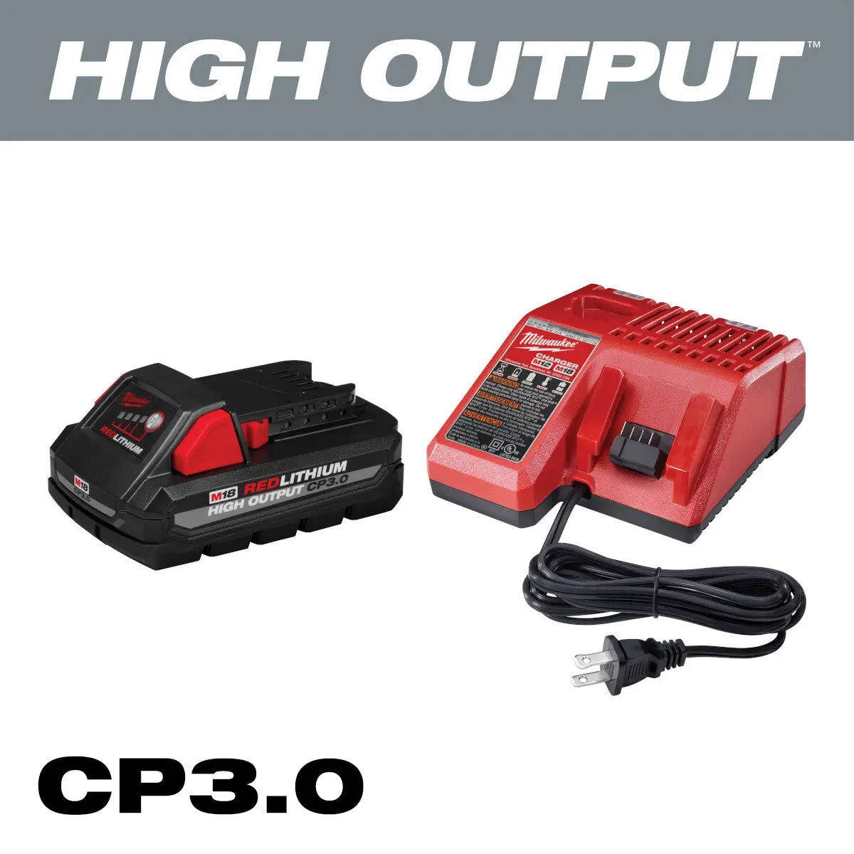Milwaukee 48-59-1835 - M18™ REDLITHIUM™ HIGH OUTPUT™ CP3.0 Starter Kit - Wise Line Tools