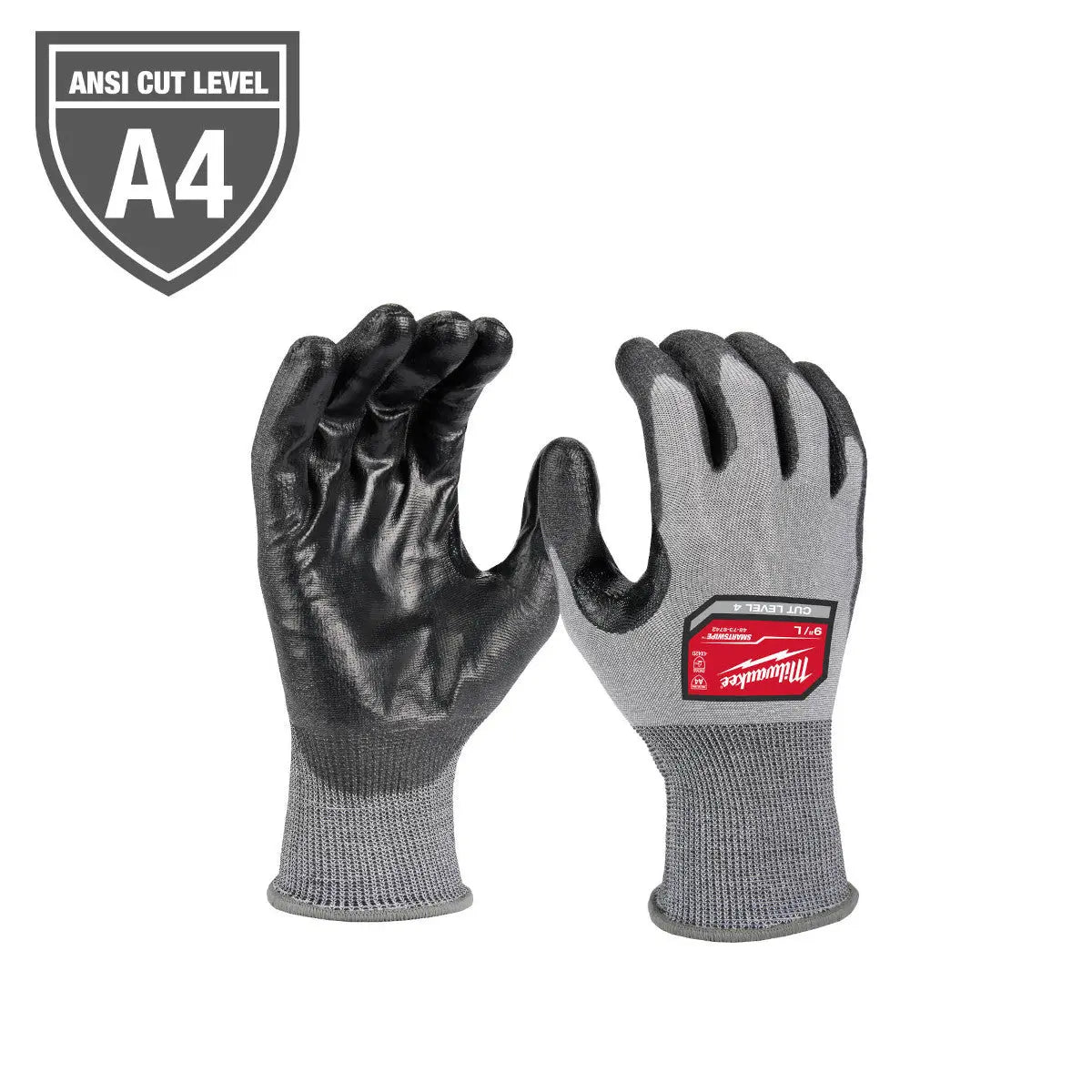 Milwaukee 48-73-8743 - Cut Level 4 High Dexterity Polyurethane Dipped Gloves - XL - Wise Line Tools